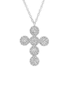 Diana M. Fine Jewelry 14k 0.25 Ct. Tw. Diamond Necklace In Silver