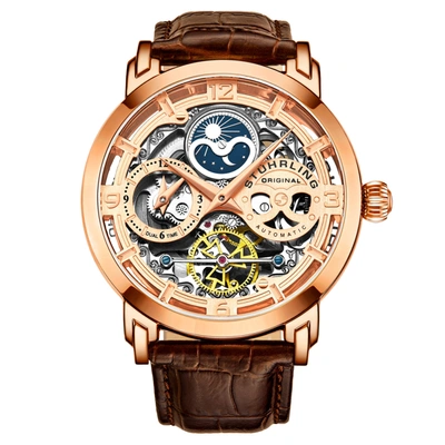 Stuhrling Original Anatol 3924 Automatic 47mm Skeleton In Multi