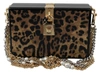 DOLCE & GABBANA Dolce & Gabbana Leopard Women Shoulder BOX Wood Women's Bag