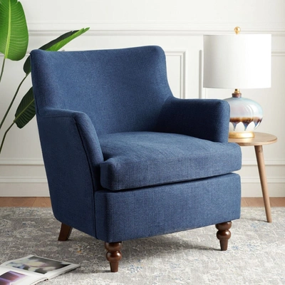 Safavieh Levin Accent Chair In Navy