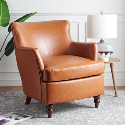 Safavieh Levin Cognac Accent Chair