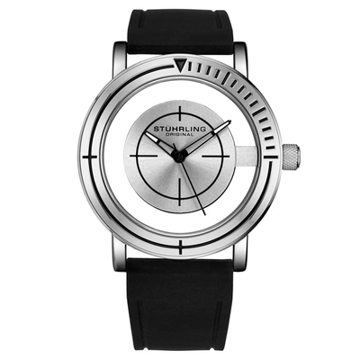 Stuhrling Original Aviator Quartz 42mm In Silver