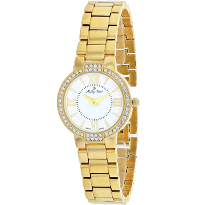 Mathey-tissot Women's White Dial Watch In Gold