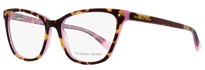 Victoria's Secret Women's Rectangular Eyeglasses Vs5040 056 Havana/pink 54mm