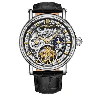 Stuhrling Original Automatic 43mm Skeleton In Black