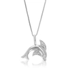 Vir Jewels 1/10 Cttw Lab Grown Diamond Pendant Necklace .925 Sterling Silver 2/3 Inch With 18 Inch Chain For Wo In Silver