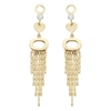 Ballstudz 14k Gold Fringe Drop Earrings