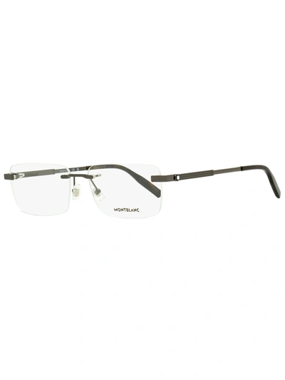 Mont Blanc Montblanc Men's Rimless Eyeglasses Mb0030o 006 Ruthenium/havana 59mm In White