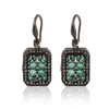BAVNA Bavna Sterling Silver, Emerald 2.94ct. tw. and Diamond 0.84ct. tw. Drop Earrings