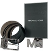 MICHAEL KORS MEN'S REVERSIBLE SIGNATURE 4 IN 1 BELT BOX SET 36T8LBLY7B