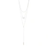 ADORNIA LAYERED FRESHWATER PEARL NECKLACE SILVER