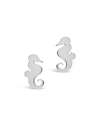 STERLING FOREVER STERLING SILVER SEAHORSE STUDS