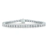 Vir Jewels 5 Cttw I1-i2 Clarity Diamond Bracelet 14k White Gold Tennis Round Prong 7 Inches In Silver