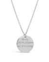 Sterling Forever 14k Gold Vermeil Mom, My Best Friend Pendant Necklace In Silver