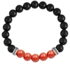 Stephen Oliver Red Jasper & Onyx Bracelet In Black