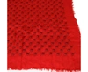 Gucci Women's Ghost Red Modal / Silk Gg Skull Print Large Square Scarf In Red