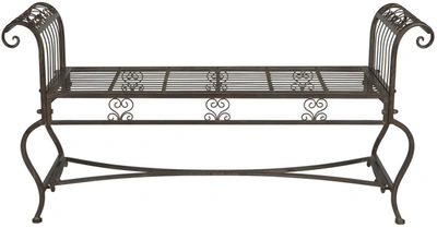 Safavieh Brielle Outdoor Bench In Brown