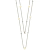 Suzy Levian Sterling Silver White Sapphire And Pearl By-the-yard 26" Station Necklace In White