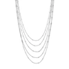 Liv Oliver Sterling Silver Multi Layer Necklace