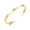 STEPHEN OLIVER 18K GOLD POLISHED CUFF BANGLE