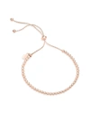 Sterling Forever Beaded Slider Bracelet-silver In White