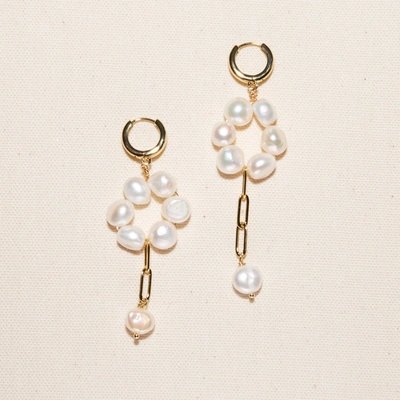 Joey Baby Kiki Earrings In White