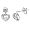 Vir Jewels 1/8 Cttw Round Lab Grown Diamond Dangle Earrings .925 Sterling Silver Prong Set 2/5 Inch In Silver