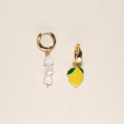 Joey Baby Lemonade Earrings In Yellow