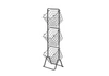 OCEANSTAR Oceanstar 3-Tier Metal Wire Storage Basket Stand with Removable Baskets – Black