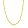 SIMONA STERLING SILVER 4.5MM LOOSE ROPE CHAIN - GOLD PLATED
