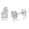 Vir Jewels 1/5 Cttw Lab Grown Diamond Stud Earrings Round Cut And Prong Set On .925 Sterling Silver In Silver