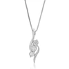 Vir Jewels 1/10 Cttw Lab Grown Diamond Pendant Necklace .925 Sterling Silver For Women 1/5 Inch With 18 Inch Ch In Silver