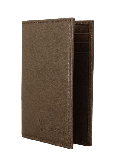 Billionaire Italian Couture Leather Bifold Men's Wallet In Brown