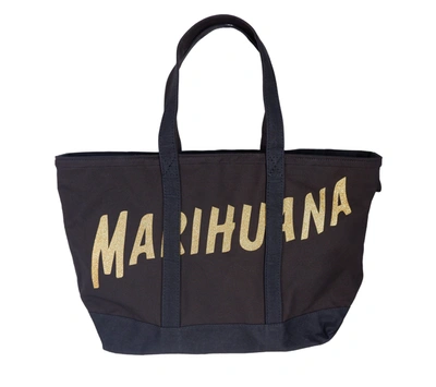 Palm Angels Cotton Shoulder Women's Bag In Blue