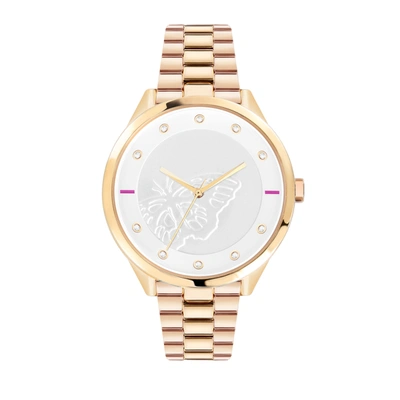 Furla Women's Metropolis Silver Dial Stainless Steel Watch In Gold