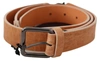 Costume National Light Brown Genuine Leather Belt In Brown