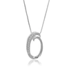 Vir Jewels 1/10 Cttw Lab Grown Diamond Letter O Pendant Necklace .925 Sterling Silver 2/5 Inch With 18 Inch Cha In Silver