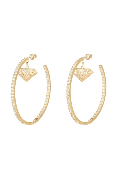 Eye Candy La The Luxe Collection Cz Monti Hoops In Gold