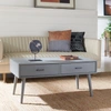 Safavieh Couture Mozart Mid-century 2-drawer Coffee Table In Grey