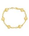 Sterling Forever Raffaella Bracelet In Gold