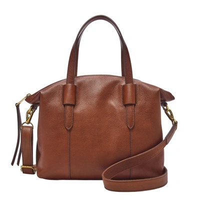 Fossil Women's Skylar Leather Satchel In Brown