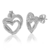 Vir Jewels 1/10 Cttw Round Lab Grown Diamond Dangle Earrings In .925 Sterling Silver Prong Set Size 1/2 Inch In Silver