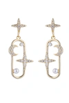 EYE CANDY LA STAR & MOON EARRINGS