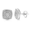 Vir Jewels 1/10 Cttw Round Lab Grown Diamond .925 Sterling Silver Stud Earrings Push Back Prong Set In Silver