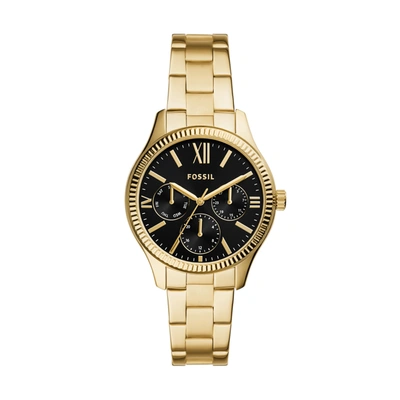 Fossil Women's Rye Multifunction Gold-tone Stainless Steel Watch, 36mm