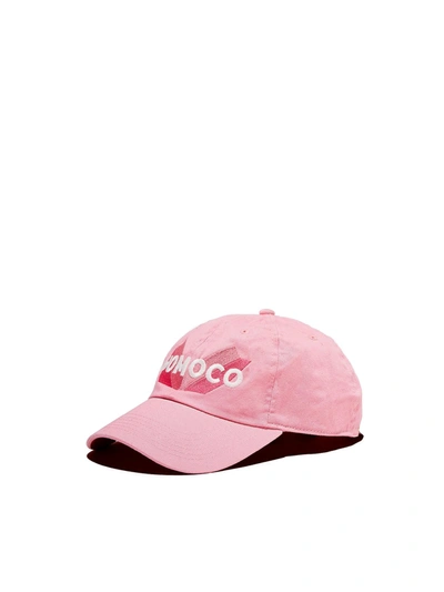 Homoco Mens Cotton Logo Cap In Pink