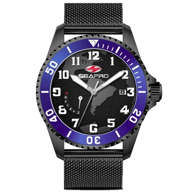 Seapro Voyager Black Dial Mens Watch Sp4762