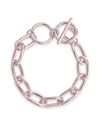 Sterling Forever Linked Toggle Bracelet In Silver