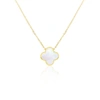 THE LOVERY MOTHER OF PEARL SINGLE CLOVER NECKLACE