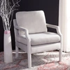 Safavieh Genoa Upholstered Arm Chair In Grey